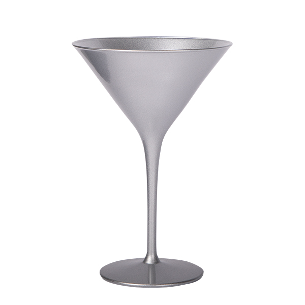 Cocktailschale Glas Silber 240 ml