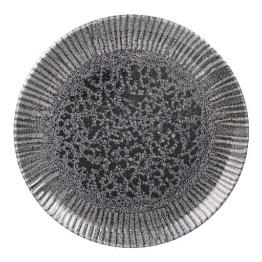 162932  Iris Grey Flat Plate 32Cm 