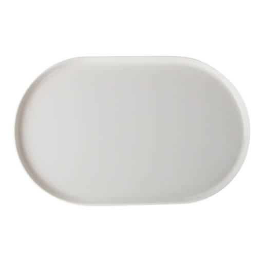 11CP18 Alumilite Chopin Oval Plate 18Cm (Bottom Glazed)
