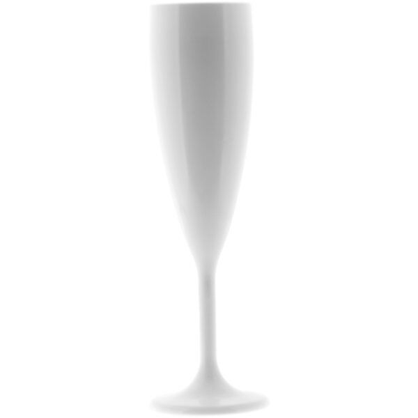 Champagne Glass, white, PC, 140ml