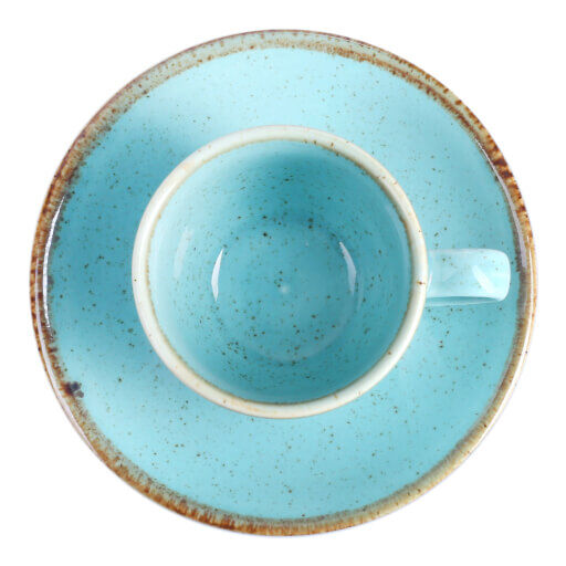 212109 Seasons Turquoise Coffee Cup&Saucer 80Cc