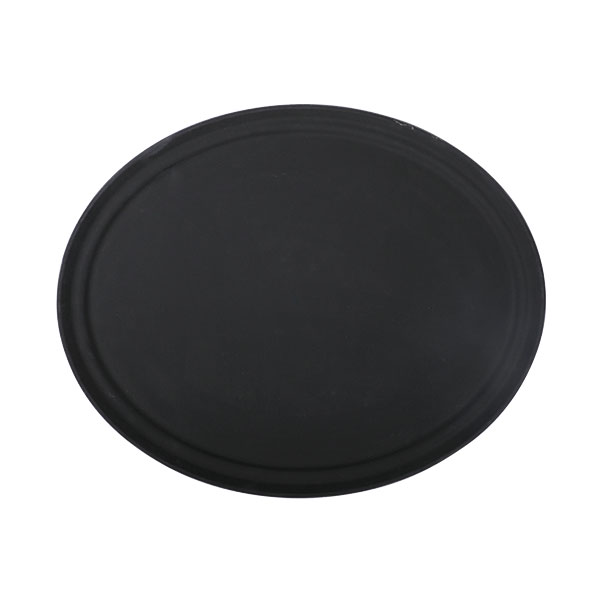 2900CT Fiberglasstablett 60 x 73 cm oval, schwarz
