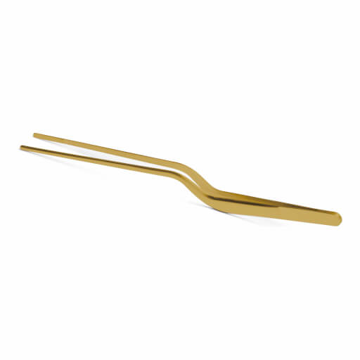 Curved Chef Tong, 21 cm, gold
