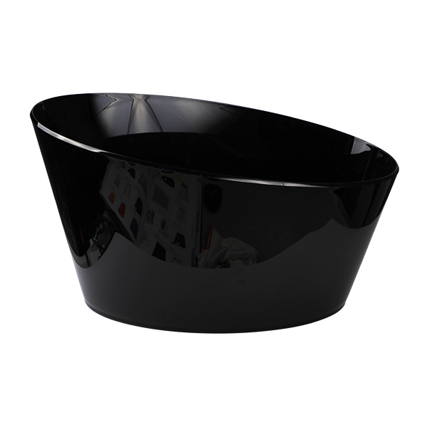 Oval Bucket, acrilic black, 46x24,8