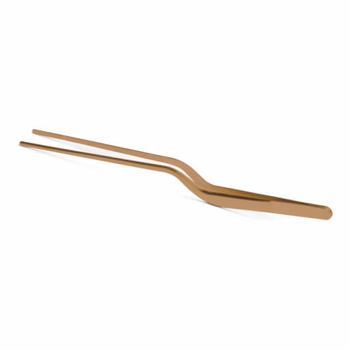 Curved Chef Tong, 21 cm, copper
